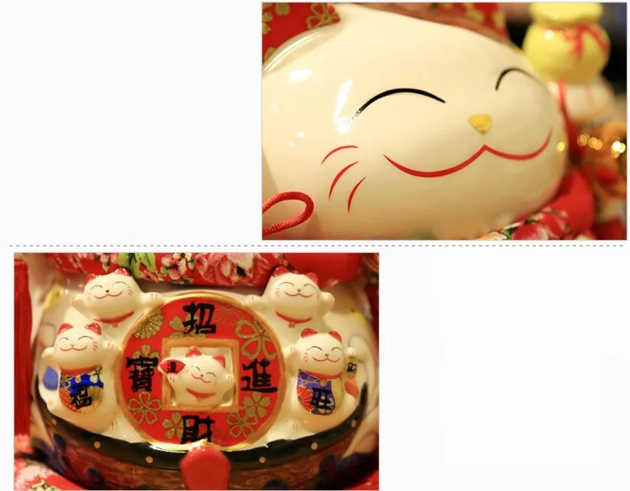 Большая Керамическая Свинья-копилка Lucky Cat, магазин, открытый подарок в японском стиле, креативное украшение для дома