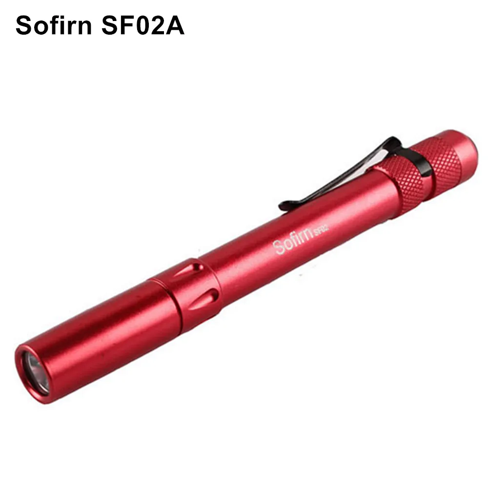 red Sofirn SF02 ручка светильник мини светодиодный светильник-вспышка Cree XP-G2 240LM светодиодный светильник Карманный EDC светильник AAA зажим компактный светильник-вспышка Lanterna - Испускаемый цвет: red