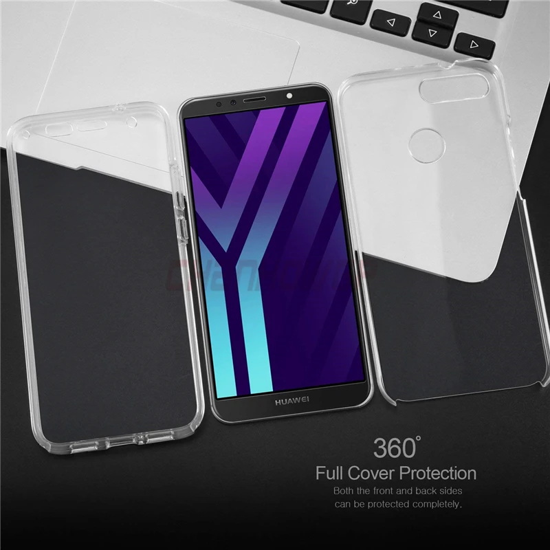 Двойной прозрачный чехол для huawei P20 P9 P8 Lite Y5 Y6 Y7 Prime Nova 2i 3e P Smart Mate10 Lite Honor 7A 7C Pro Honor 8 Lite чехол