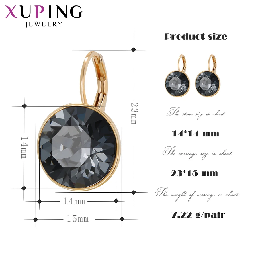 Xuping ювелирные изделия прекрасные модные Кристаллы от Swarovski Красочные серьги Шарм для женщин День Святого Валентина подарок на год M67-20369