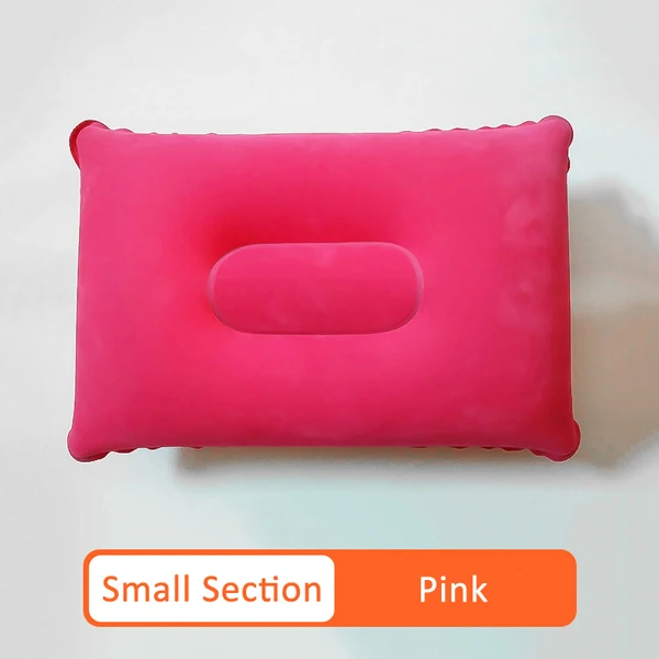 Small-Pink 7 цветов надувная дорожная складная подушка для шеи Мини Подушка для путешествий Сверхлегкая воздушная надувная подушка для отдыха на природе Спальный Мешок - Цвет: Small-Pink
