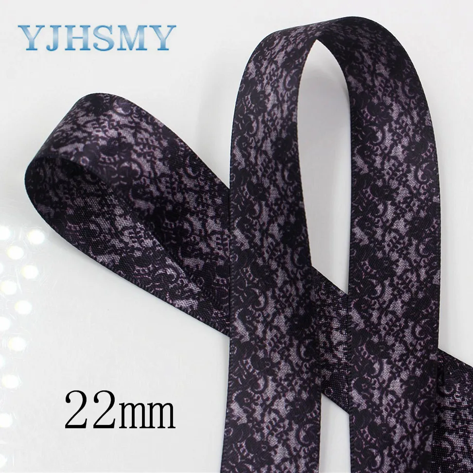 YJHSMY D 171201 389 25 мм 22 10 ярдов цветок мультфильм атласные ленты DIY ручной работы