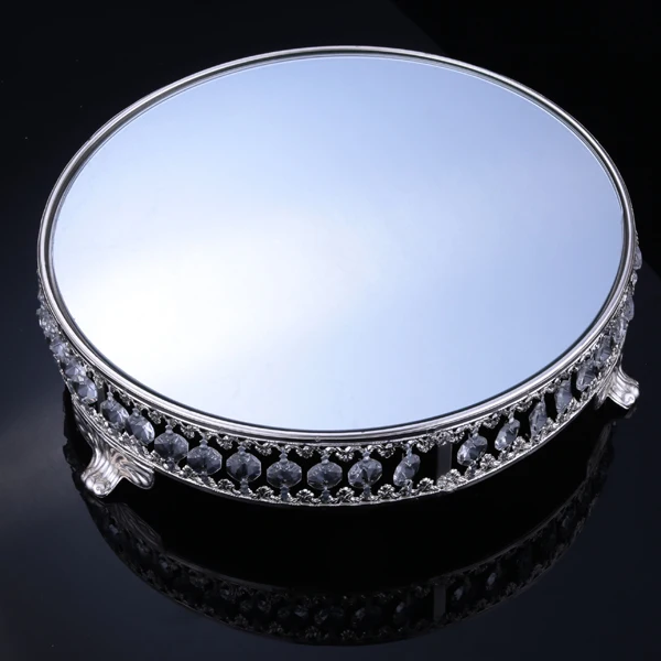 3061-31 Φ стеклянная тарелка с фруктами Посеребренная диаметром 31 см сковорода для