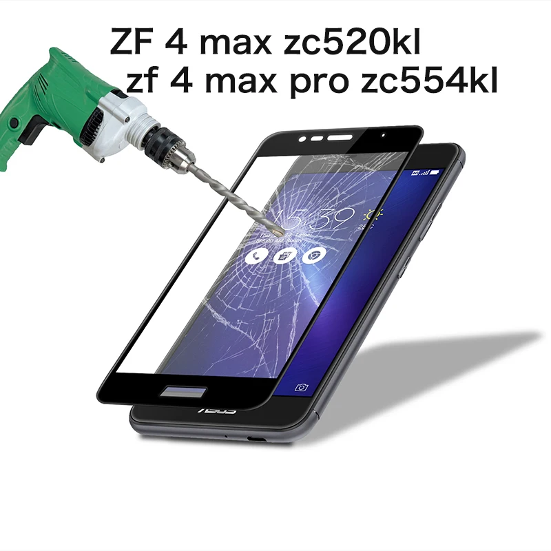 Zc520KL полное покрытие закаленное стекло для ASUS Zenfone 4 Max Zc520kl 5 2 "на Zenfone4 Pro Plus