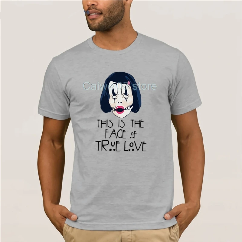 Мужская футболка с изображением веселого луга и цитаты это лицо истинной любви