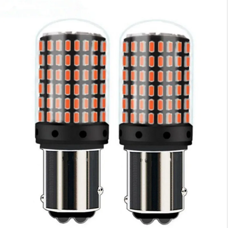 2 Шт 1157 BAY15D P21/5 W супер яркий 2000Lm 144 SMD СВЕТОДИОДНЫЙ Автомобильный стоп-сигнал