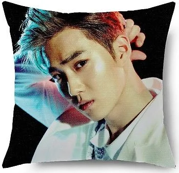 EXO EX'ACT LUCKY ONE Throw Hold Подушка валик наволочка EXO Planet Fans lover индивидуальная Роскошная печать забавная Милая - Цвет: 7