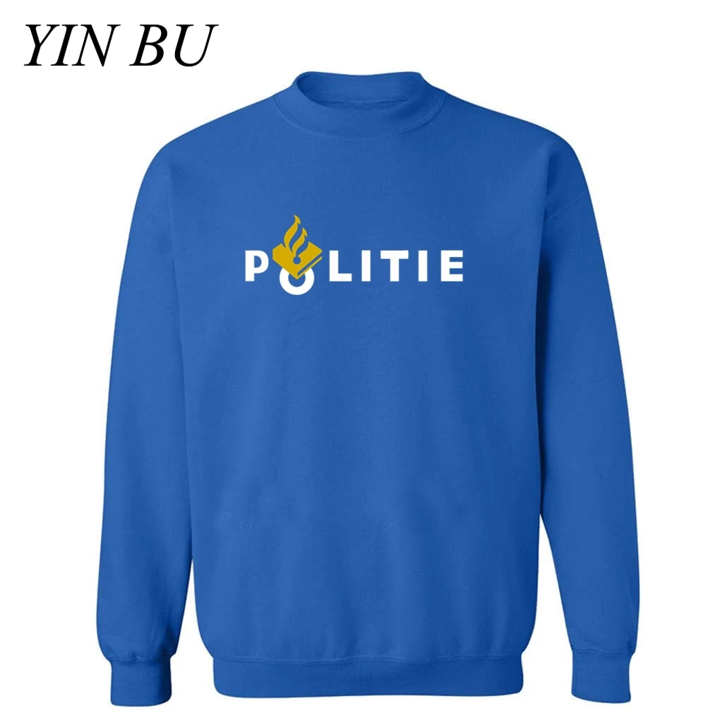 Дропшиппинг толстовки мужские голландские Politie полиция Camisetas Hombre спортивный