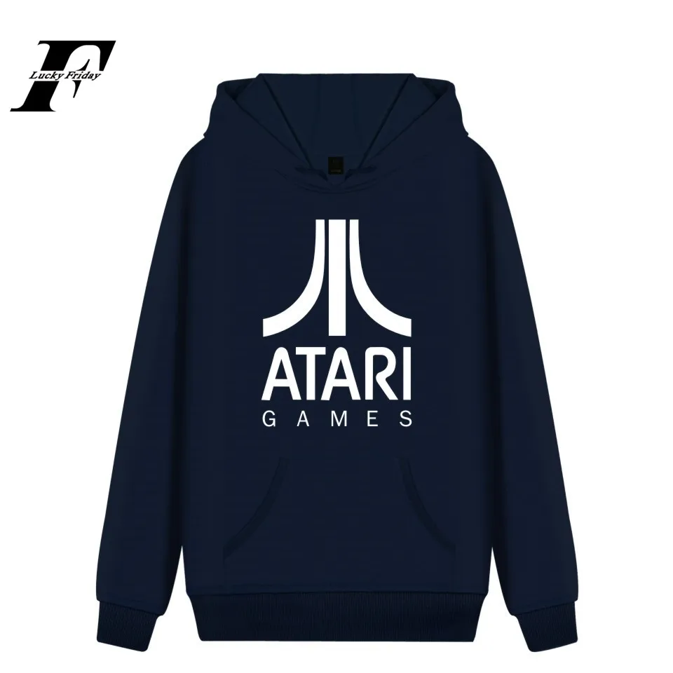 LUCKYFRIDAYF ATARI модные хип хоп мужские и женские повседневные худи и свитшоты с длинным рукавом унисекс Harajuku спортивный пуловер с капюшоном топы