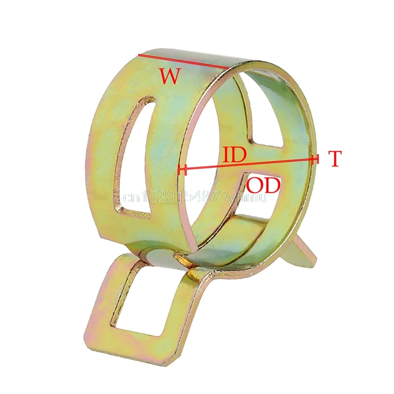 

10Pcs 8mm Spring Clip Fuel Line Hose Water Pipe Air Tube Clamps Fastener New