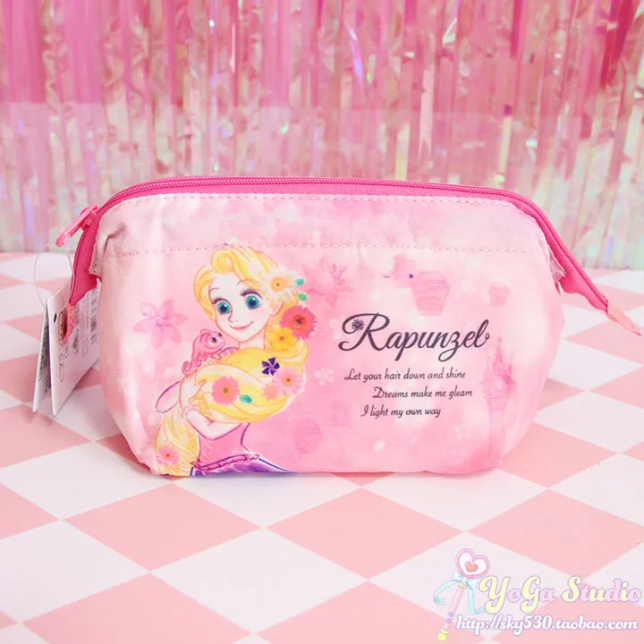 Алиса в стране чудес Русалочка Tinkerbell Рапунцель Макияж сумка косметички Для женщин Красота чехол для хранения туалетных сумка