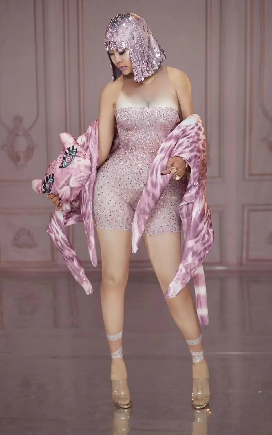 Летние пикантные Легинсы Для женщин костюм-комбинезон для ночного клуба