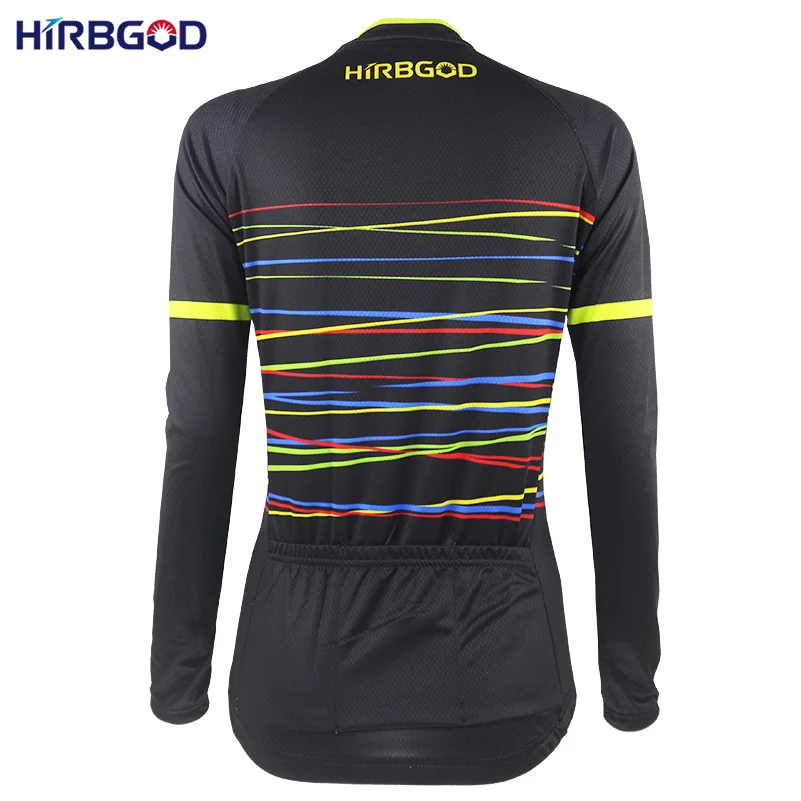 Стильная Лучшая Женская велосипедная футболка с длинным рукавом HIRBGOD
