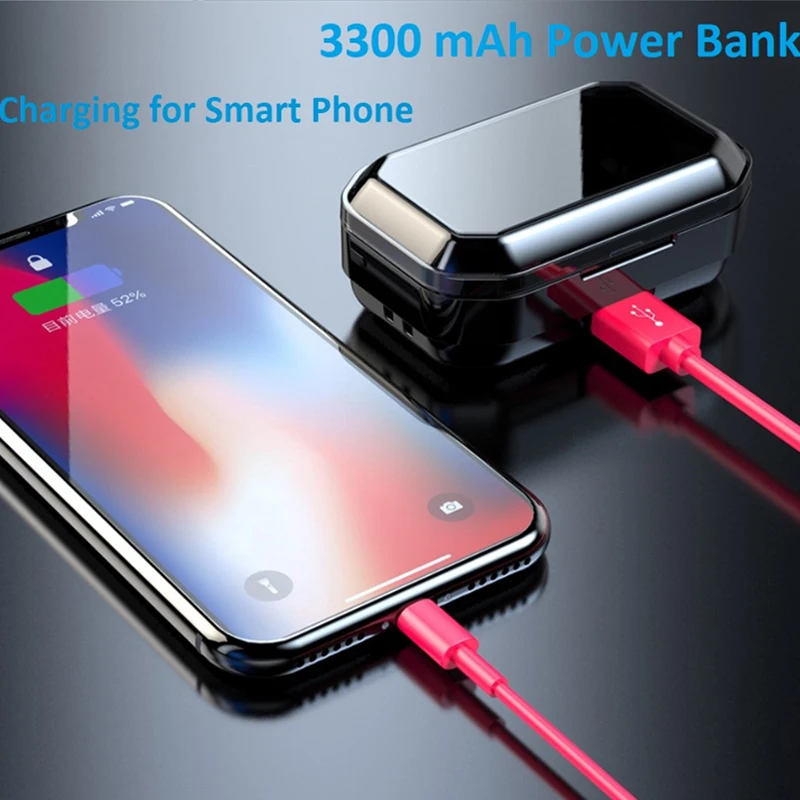 Беспроводные наушники Bluetooth игровая гарнитура водонепроницаемые 9D стерео G02 TWS