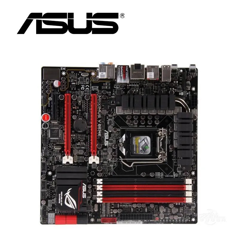 Настольная Материнская плата ASUS Maximus V Gene Z77 Socket LGA 1155 i3 i5 i7 DDR3 32 Гб ATX UEFI BIOS