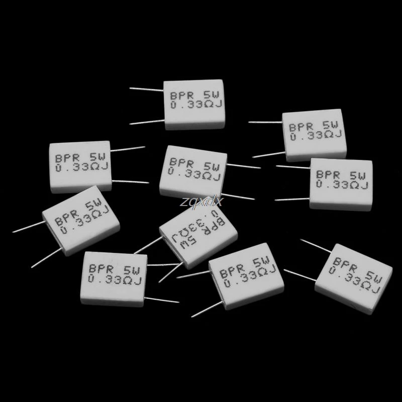 10 шт. 0 33/0 1/0 22r Ом 5 Вт 5% цементный резистор не Индуктивный BPR56 оптовая продажа и