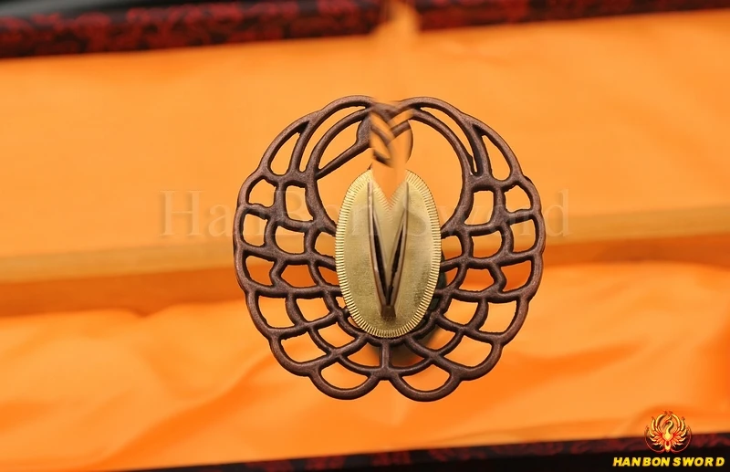 Полностью Tang меч из углеродистой стали металлическое украшение самурайская