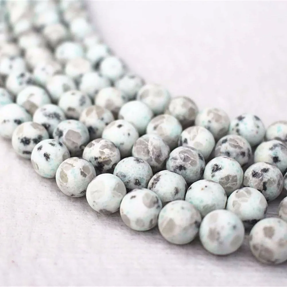 Wholesale Matte Green Sesame Jaspers beads 4mm 6mm 8mm 10mm 12mm Smooth And Round Beads.DIY Jewelry Making Beads | Украшения и