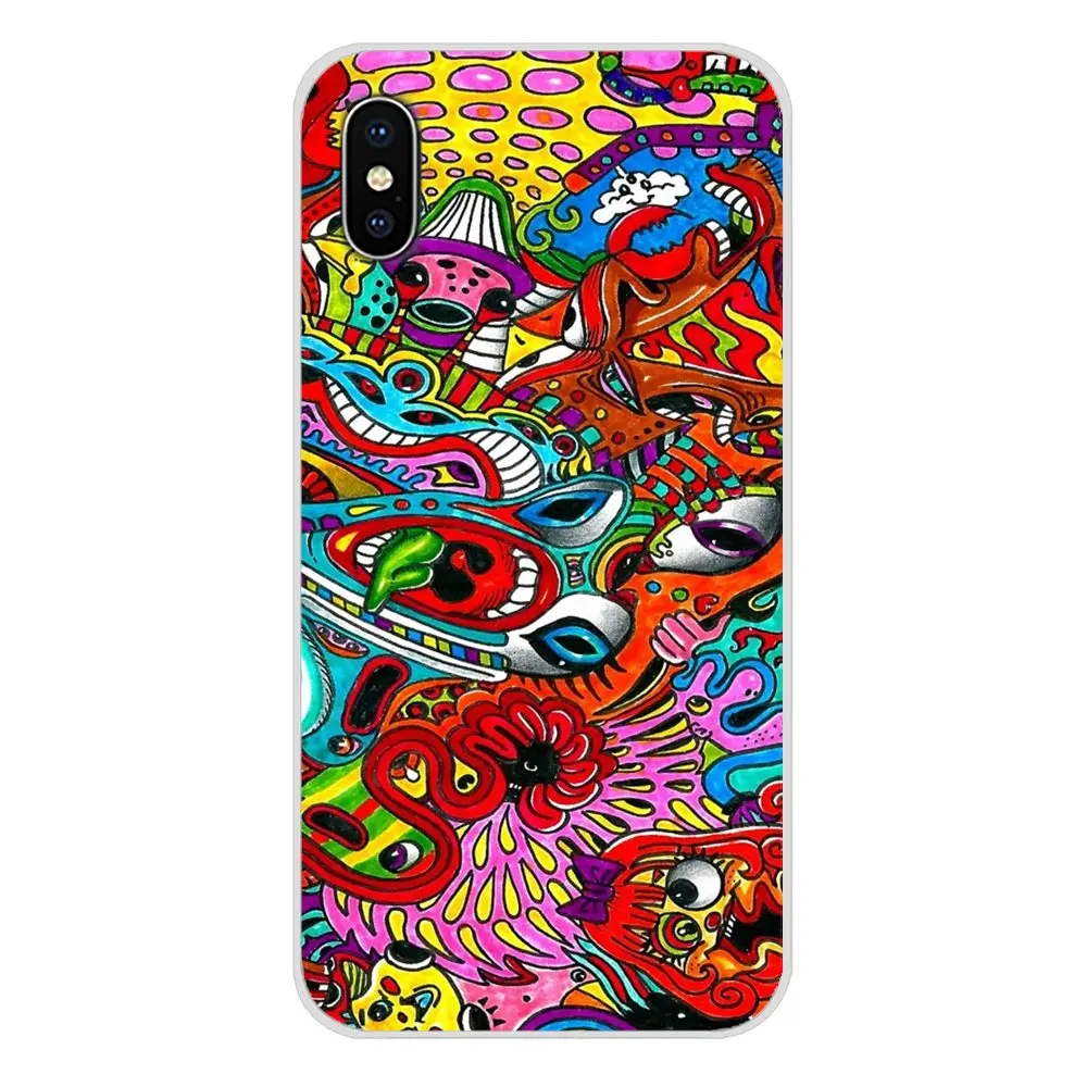 Для LG G3 G4 Mini G5 G6 G7 Q6 Q7 Q8 Q9 V10 V20 V30 X Power 2 3 K10 K4 K8 2017 psychedelic art аксессуары чехлы для