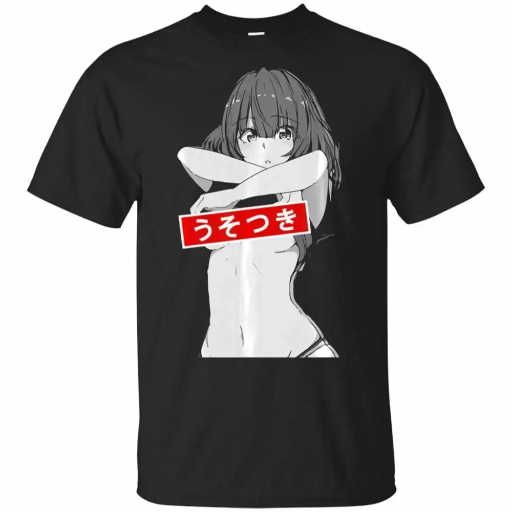 

Lewd Conduct Hentai Anime Japan Black Navy Short Sleeve Shirt Men Brand Designs Slim Fit Crew Neck Movie T-Shirt