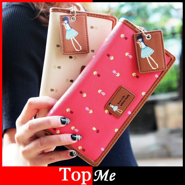 Модные женские туфли кошельки Засов держателя карты из искусственной кожи милые