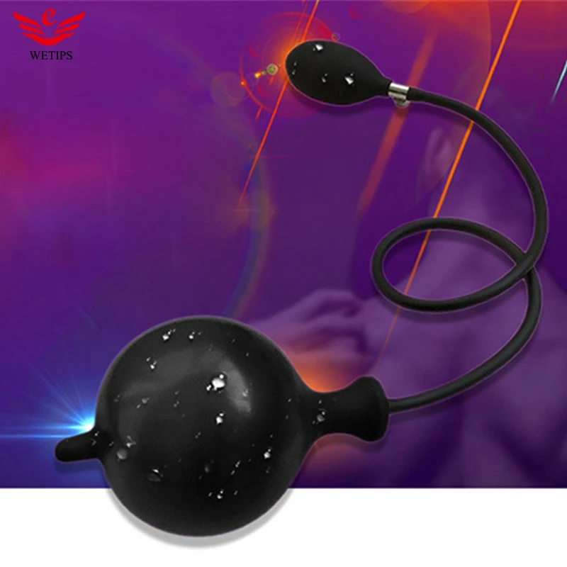 Wetips Анальная пробка расширитель надувная клизма для очищения расширяющийся