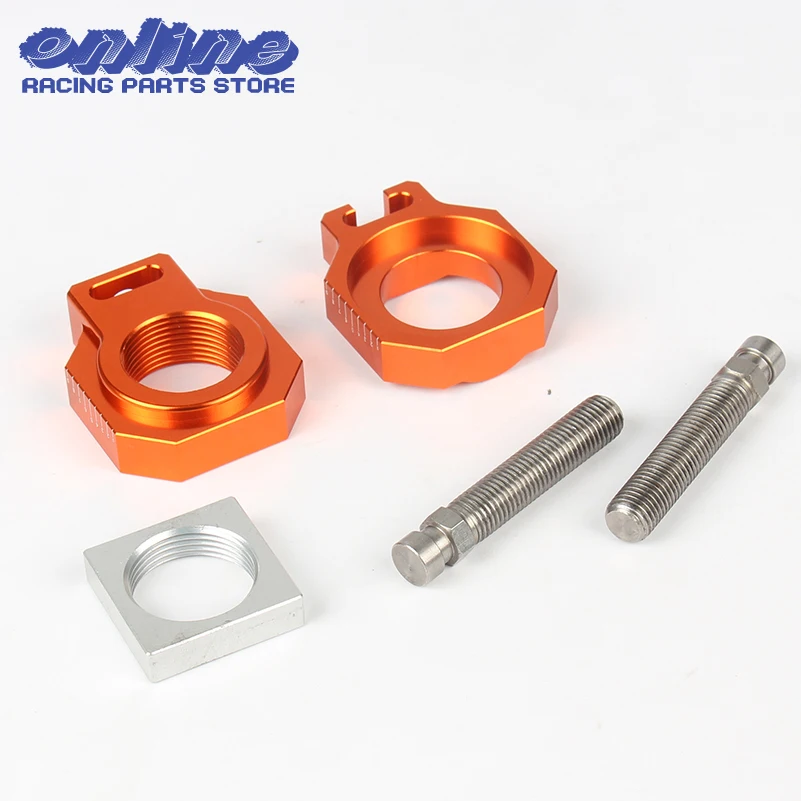 Блок регулировки цепи заднего моста CNC для 125 250 350 450 SX/SX F/XC/XC F 2013 2014 2015 ORANGE|chain