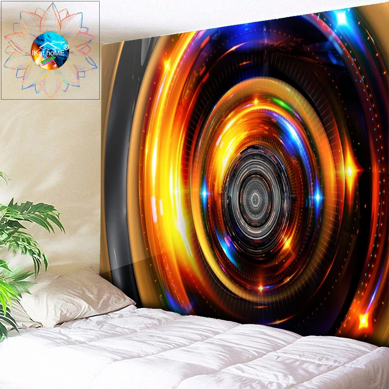 Абстрактный рожок богемная МАНДАЛА ГОБЕЛЕН настенный Psychedelic Decoracion хиппи гобелен