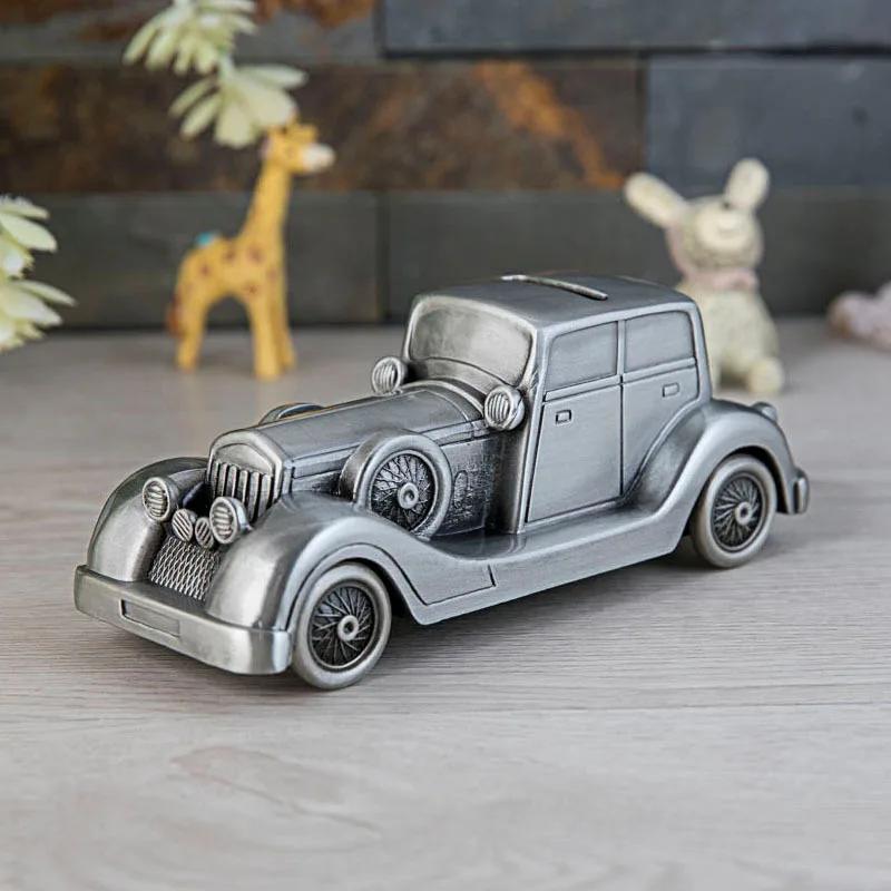 5548P Классическая Автомобильная серия, копилка для монет, копилка, игрушки для детей, подарок, Детская банка, поезд, трактор, винтажный домашний декор, металл, художественное ремесло - Цвет: 5548P