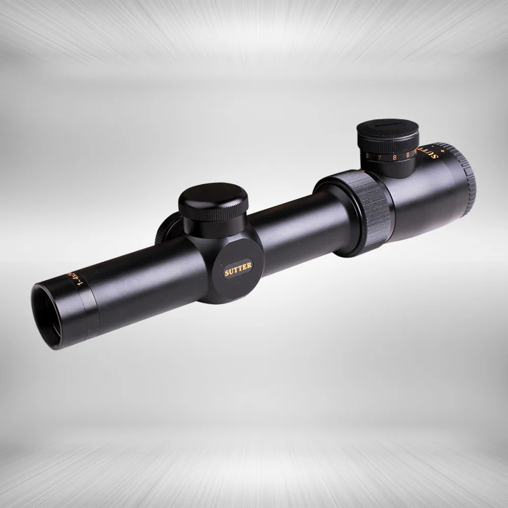 Тактический SUTTER 1-4X24 R12/R29 стеклянный оптический прицел с красной подсветкой для