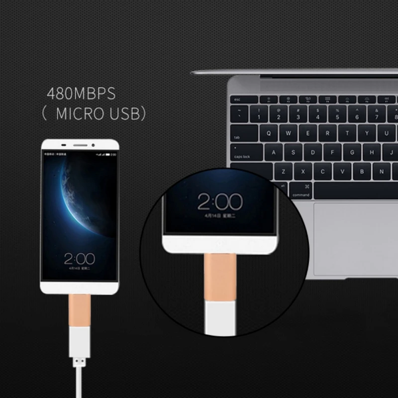Адаптер EDAL Type C к Micro USB конвертер Type-C мобильный телефон кабели адаптеру кабель для