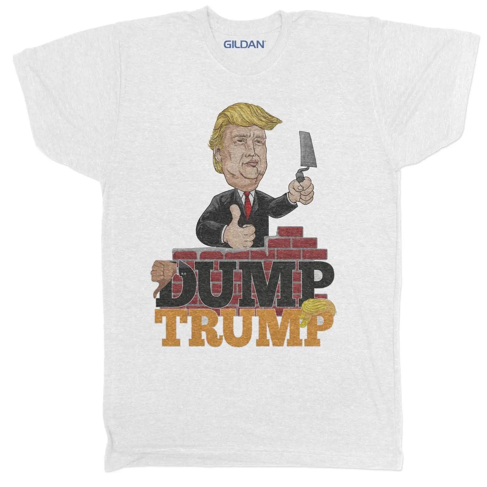 Новинка 2019 модная футболка мужская летняя стильная с Дональдом Трампом