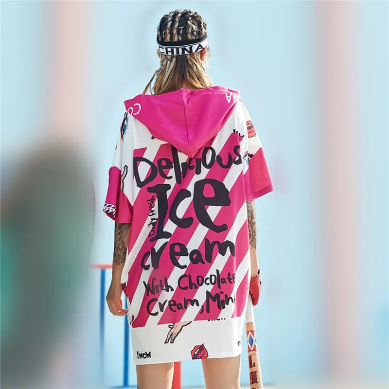 2019 забавная длинная футболка с принтом граффити в стиле хип хоп топы хиппи