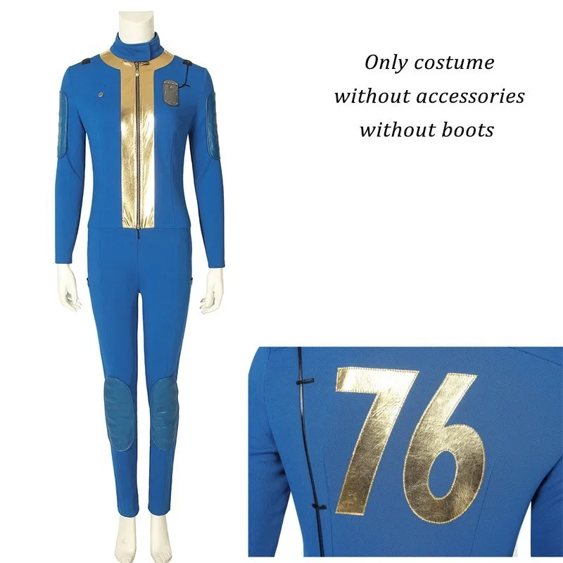 PC Game Fallout 4 Nate Costume Cosplay Adult Men Male Sole Survivor Popular Suit Halloween Costume Game Fallout Superhero Outfit - Цвет: Only jumpsuit