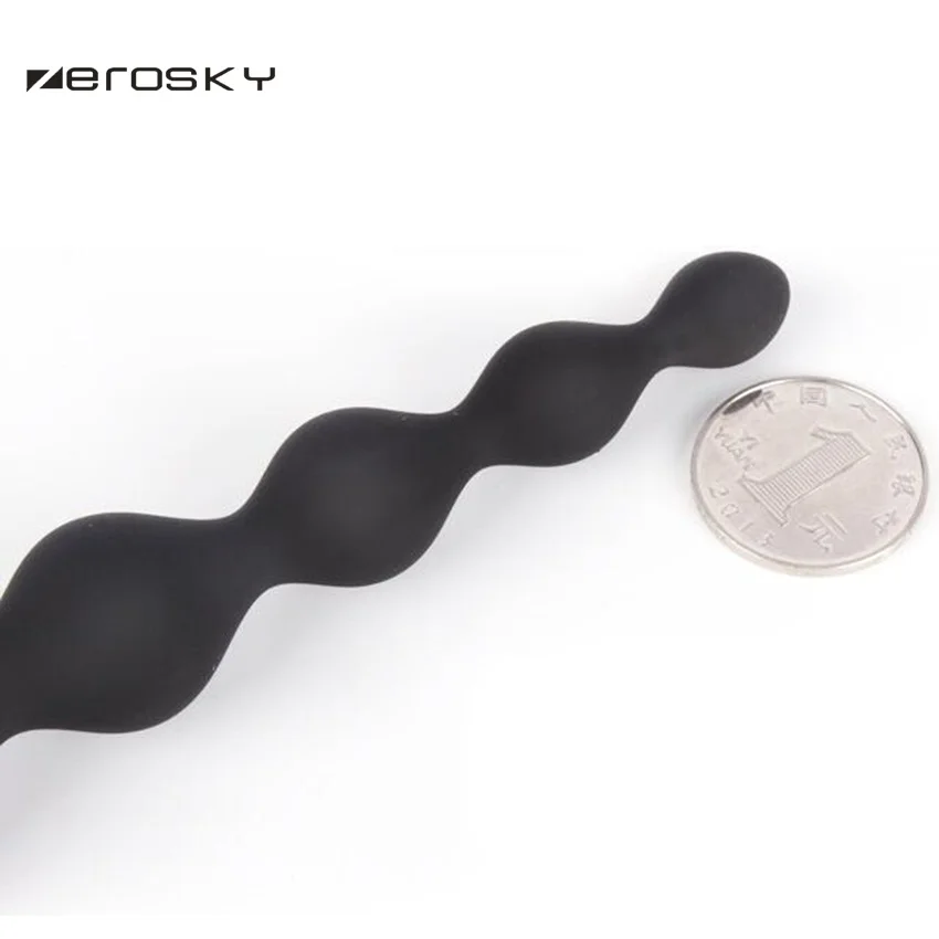 Anal Plug G-spot Stimulation Climax Message Silicone Pull Beads Butt Sex Toys for Women Men Zerosky | Красота и здоровье