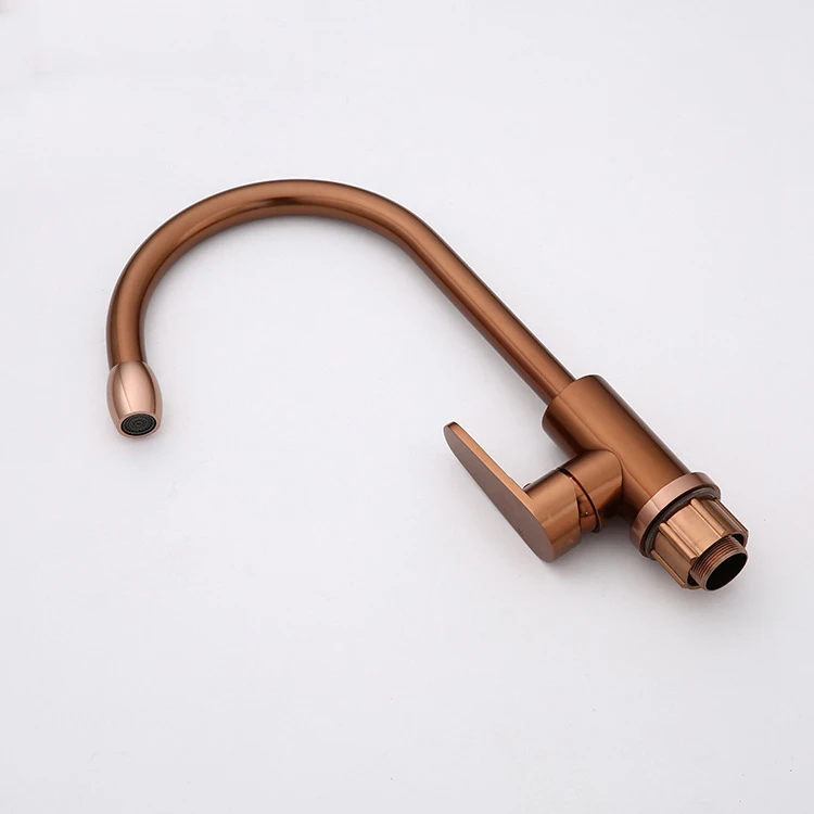 Кухонный смеситель алюминиевый кран для холодной и горячей воды с одной ручкой