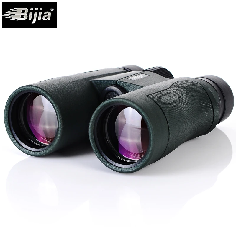 Бинокль BIJIA 10x42 водонепроницаемый зеленый военный телескоп высокой мощности с