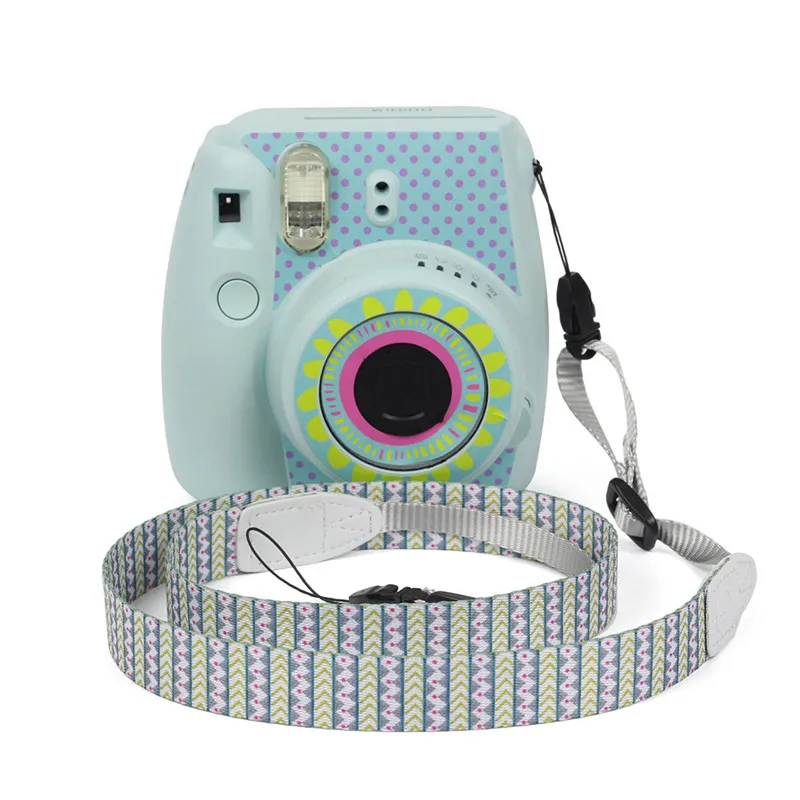 Прекрасный красочный 1,2 м ремешок для камеры Fuji Fujifilm Instax Mini 8 8+ 9 7 S 7C 25 50 70 90 аксессуары для камеры ремень