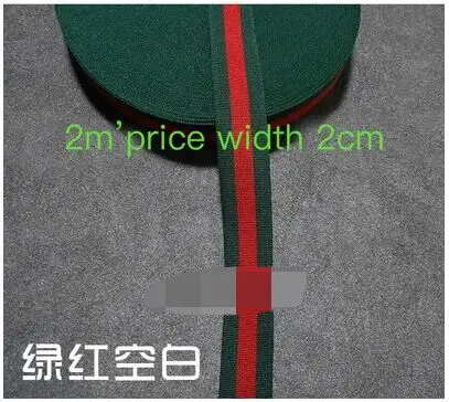 Red green blank2cm DD стиль пчелиное кружево, кружево, зеленый, красный и черный, декоративный шнурок, Высококачественная подарочная упаковочная веревка, лента ткацкая лента - Цвет: Red green blank2cm