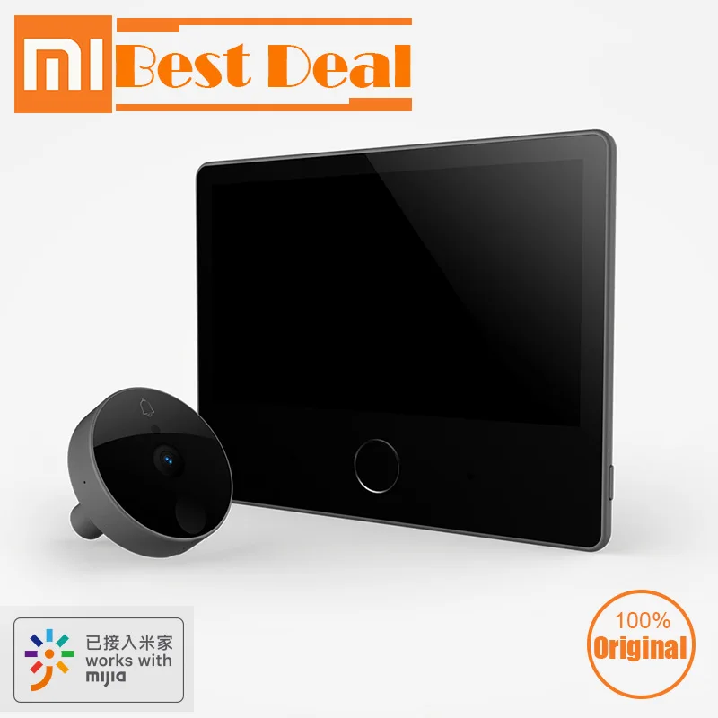 Xiaomi Loock дверной звонок люк умный видеодомофон кошачий глаз молодежное издание детектор лица для домашнего офиса безопасности Mijia APP LSC-Y01