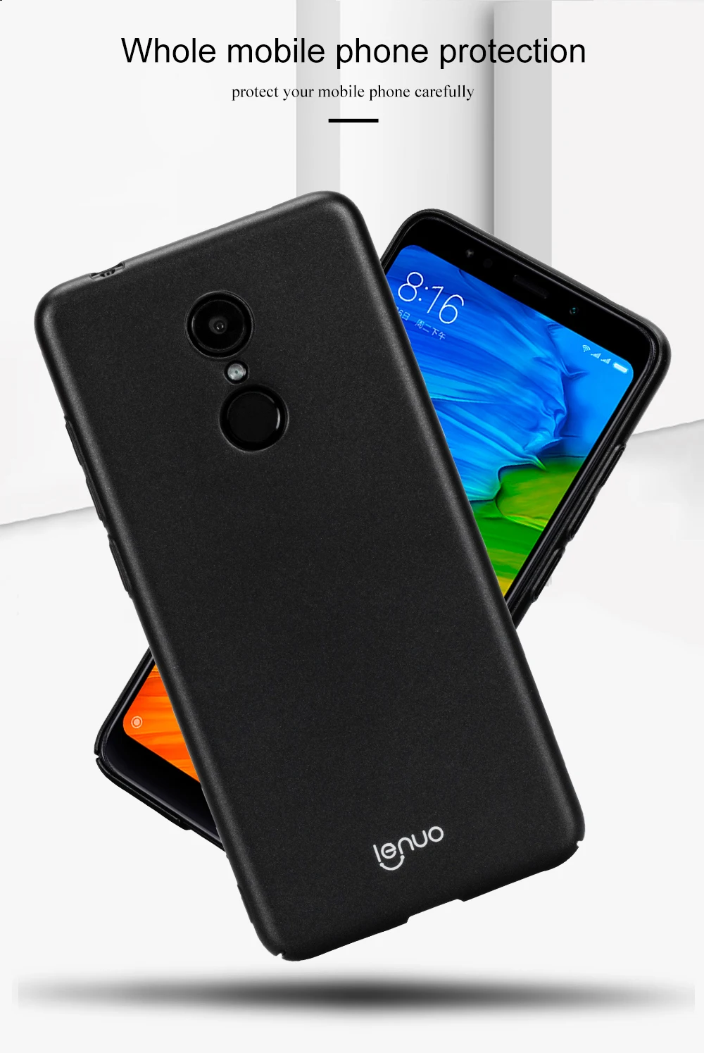 Lenuo Xiaomi Redmi 5 плюс Чехол для чехол матовый экран жесткие Плюс 99 дюймов |