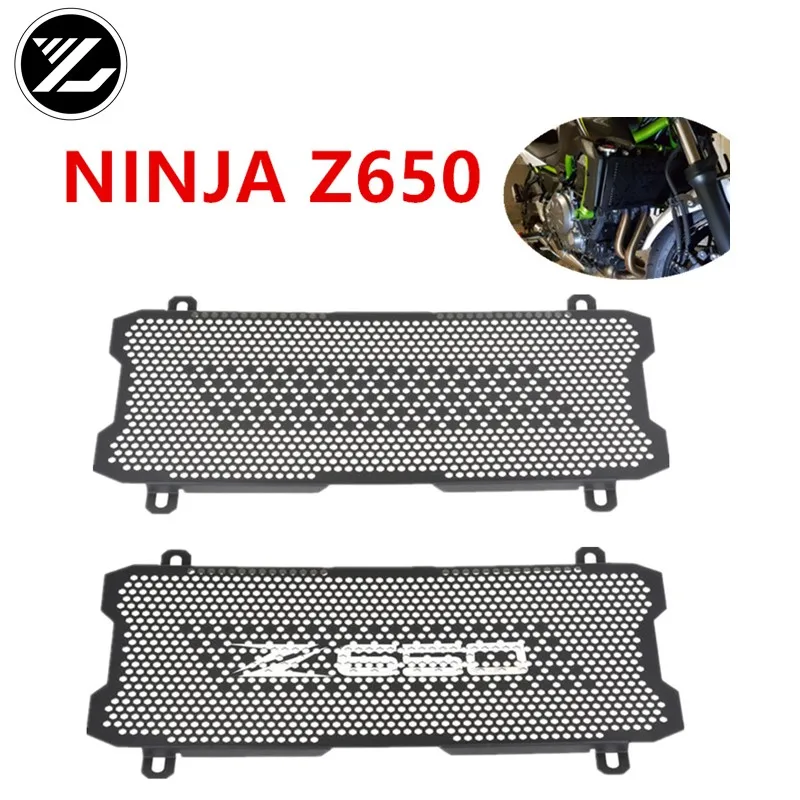 

CNC Aluminum Grille Radiator Guard Cover Fit For Kawasaki Z650 Z 650 2017 2018 Motorcycle Front Radiator Grille Protector