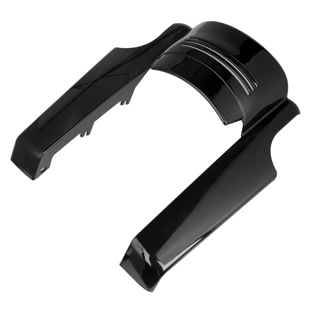 Черное растягивающееся удлинение заднего крыла для мотоцикла 5 дюймов Harley Touring