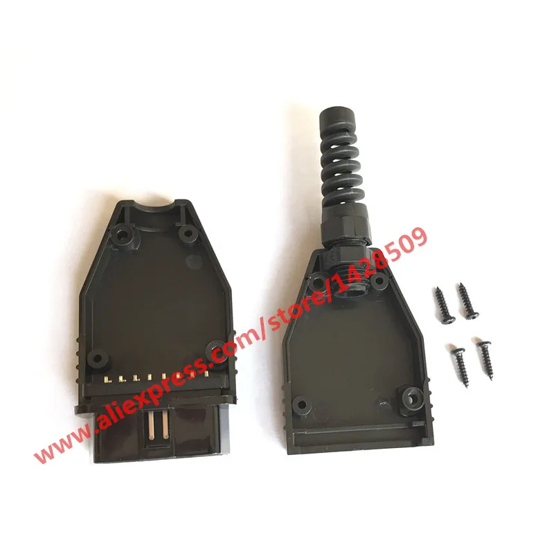 Универсальный OBDII 16 Pin/Way Male OBD2 OBD 2 Автомобильный разъем OBD-II розетка