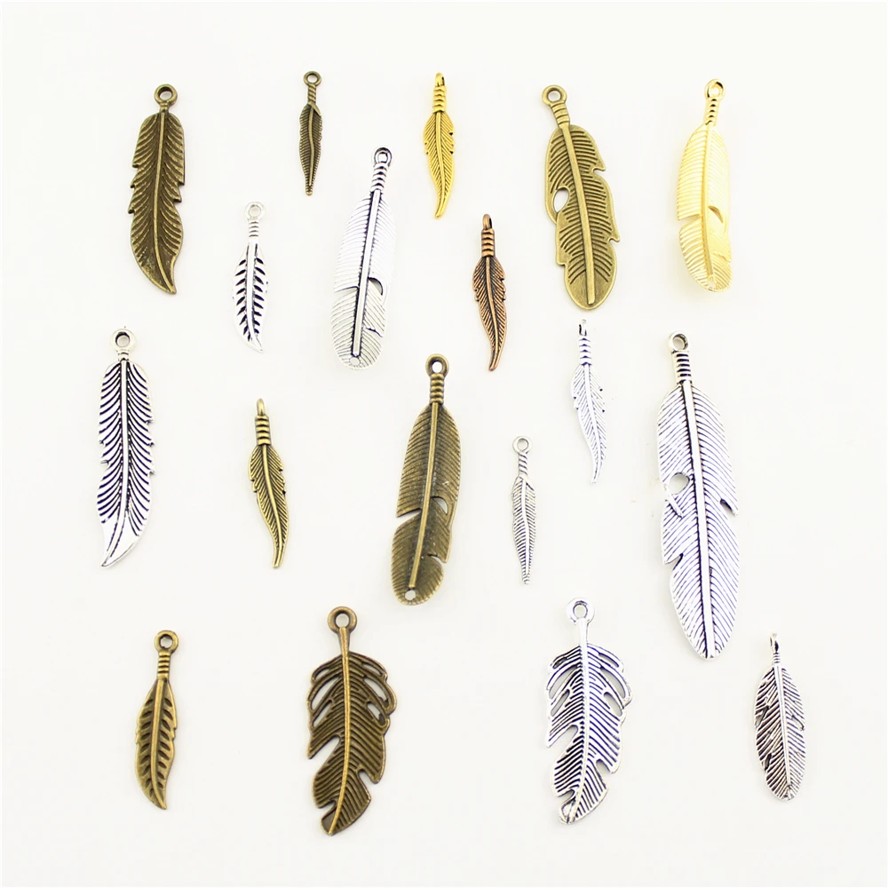 10 шт. ювелирные изделия женские животные птицы перья очаровательные сделай сам