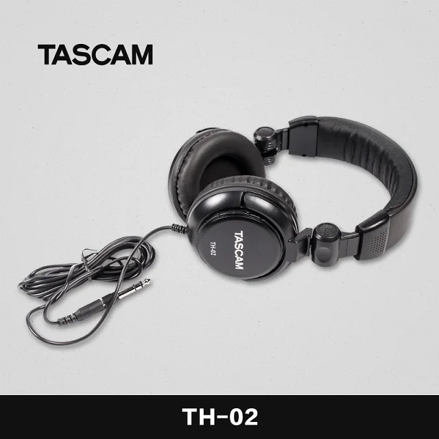 Tascam TH-02 закрытые задние студийные наушники черные с мягким оголовьем и амбушюрами студийные наушники с монитором для записи - Цвет: BLACK