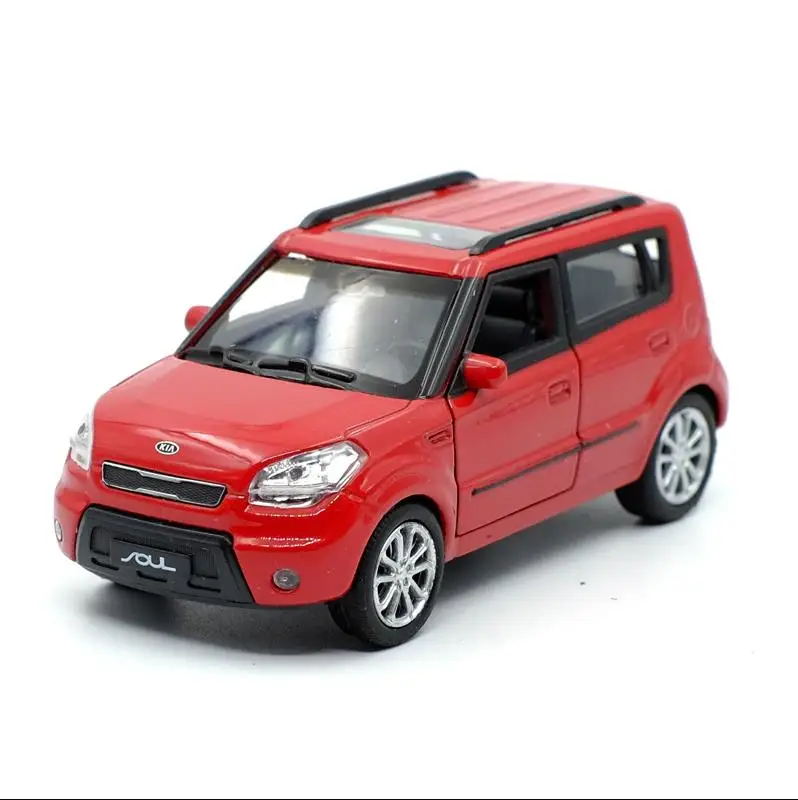 1:36 sacle Kia soul игрушечный автомобиль из сплава с высокой имитацией литья под