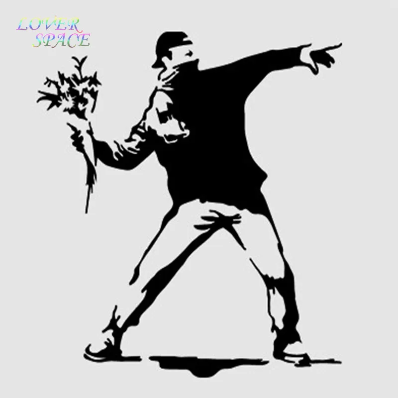 Наклейки на стену banksy виниловые наклейки уличное искусство граффити украшение