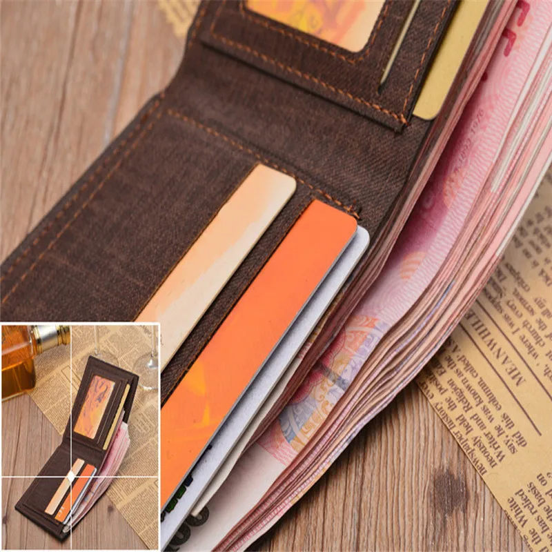 2018 модный мужской кошелек повседневный держатель для карт тонкий из
