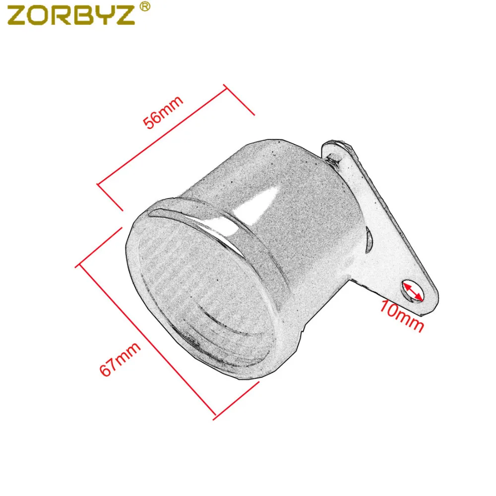 ZORBYZ мотоцикл черный/хром цифровой светодиодный ЖК-дисплей км/ч измеритель